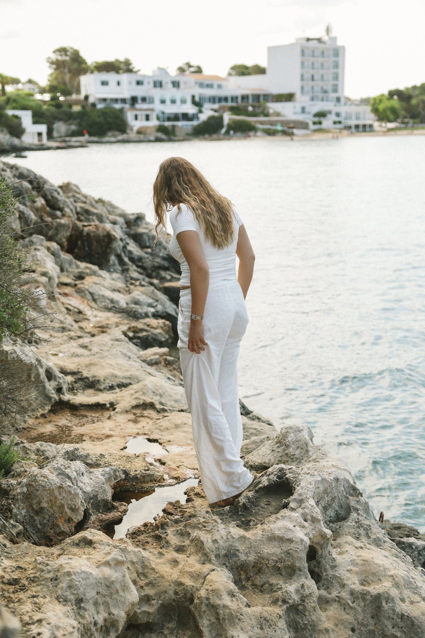 ESSENTIAL LINNEN PANTS WHITE