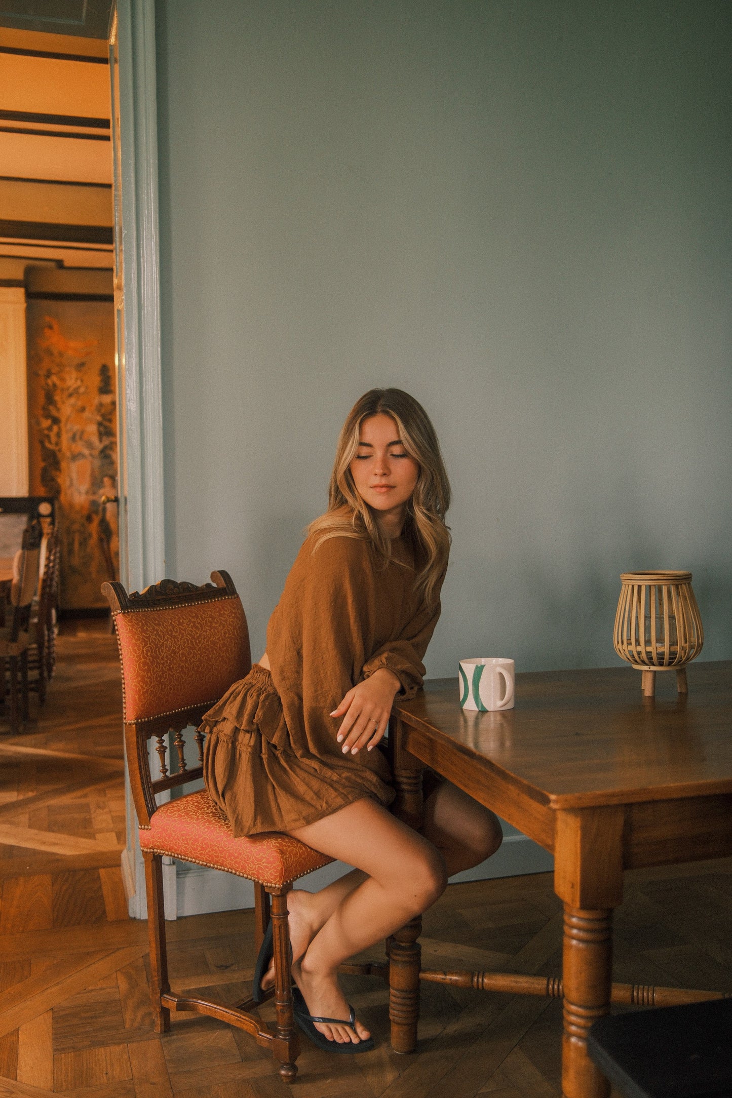 NAOMI SKIRT CHOCO