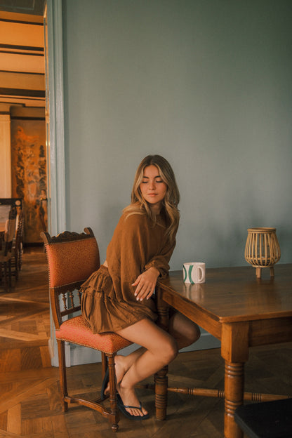 NAOMI SKIRT CHOCO