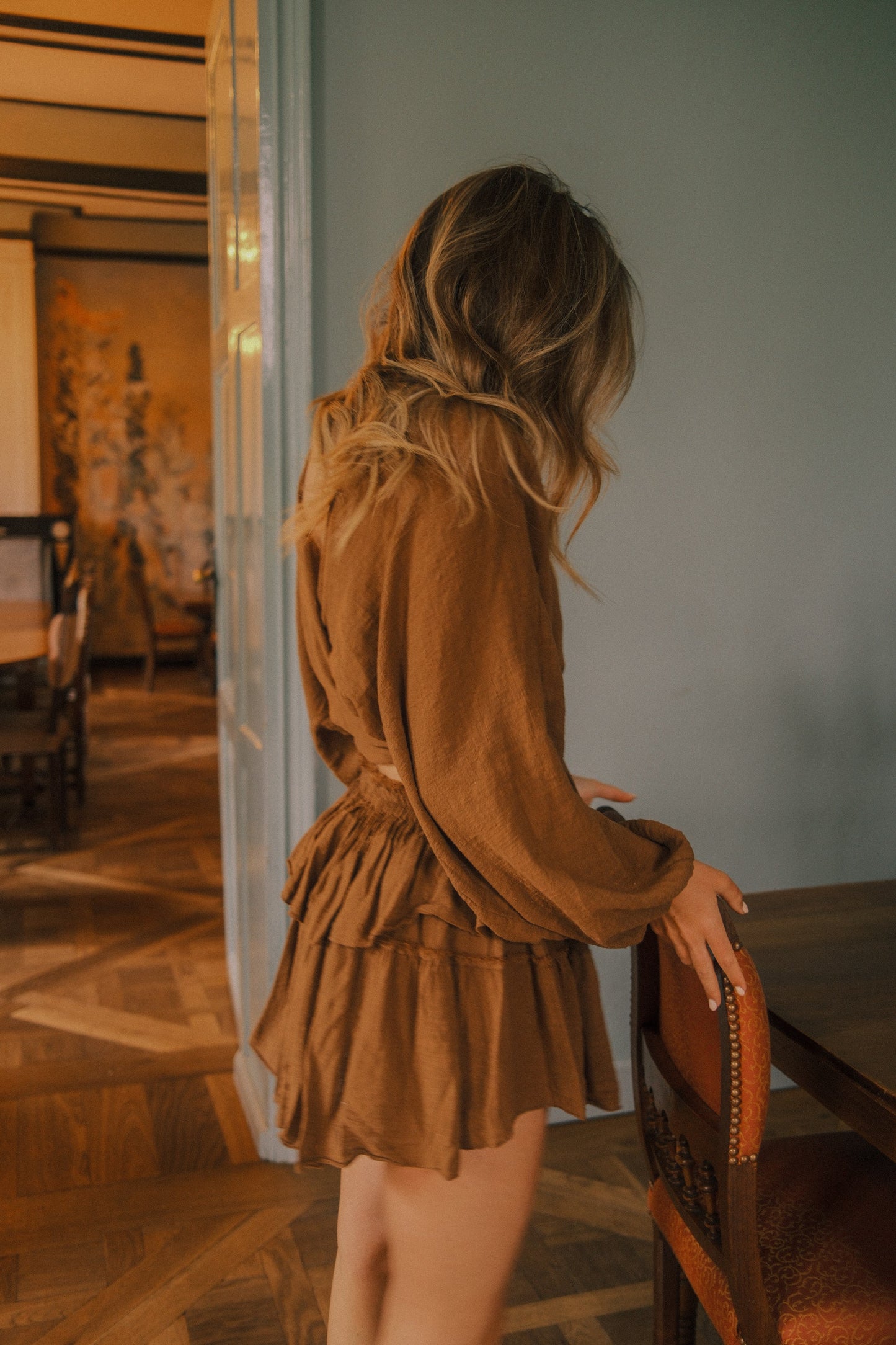 NAOMI SKIRT CHOCO