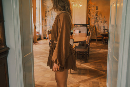 NAOMI SKIRT CHOCO