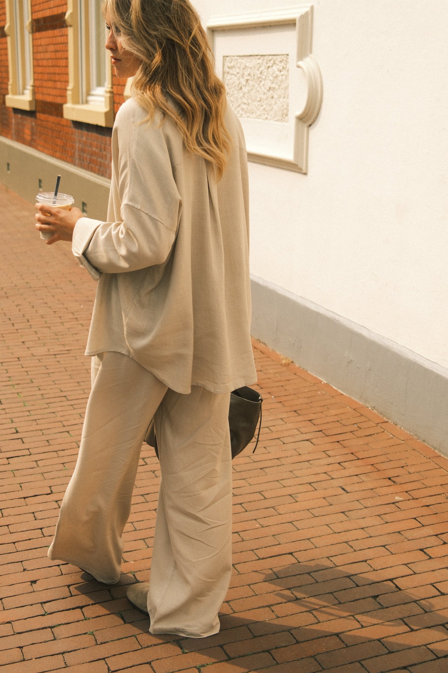 ESSENTIAL LINNEN PANTS BEIGE