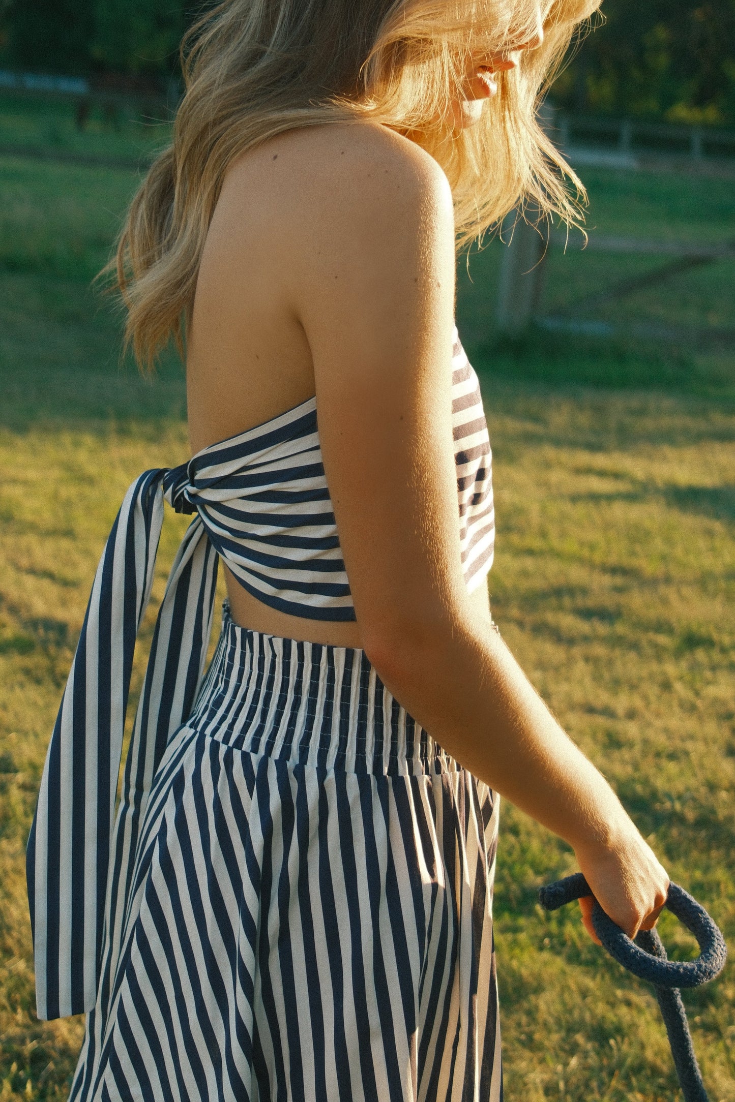 STRIPED HAILEY SET NAVY
