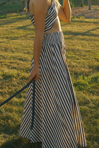 STRIPED HAILEY SET NAVY
