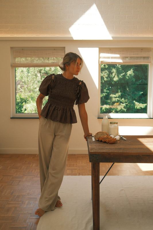 ESSENTIAL LINNEN PANTS BEIGE