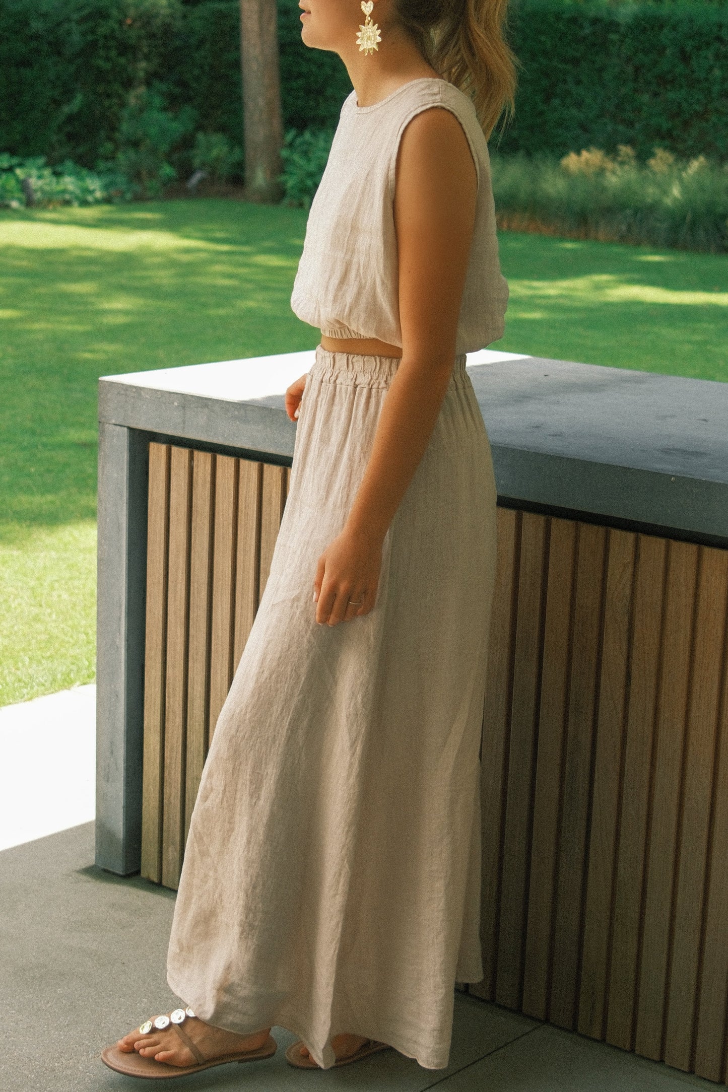 JULY LINNEN SET BEIGE